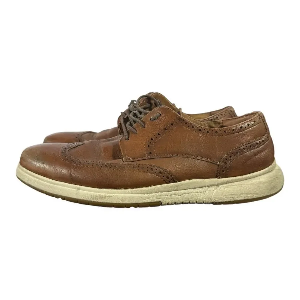 Florsheim Work Comfortech Shoes Men's Size 11.5 D Lace Up Oil Resisting Brown